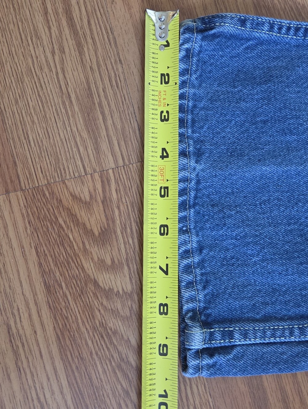 Vintage Big Yank Blue Jeans Men's 32x27 Fit Wide Flare Made in USA 70s Unisex - Picture 10 of 11